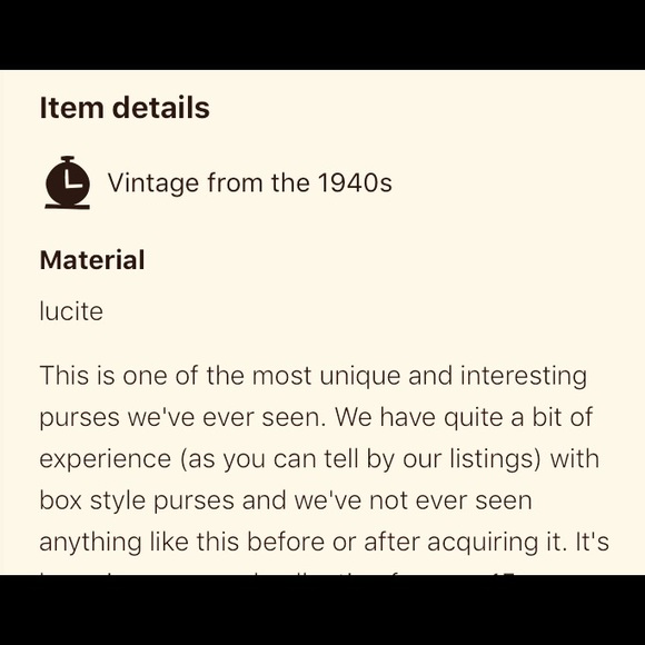 Antique /Rare 40’s Copper and Lucite Box Purse💋 - Picture 5 of 6